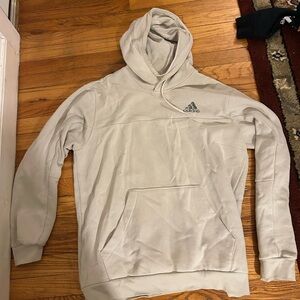Adidas Men's Light Gray Hoodie
